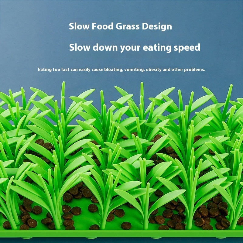 Silicone Slow Food Mat Creative Grass Brush Design Lick Mat Dogs And Cats Eating Non-slip